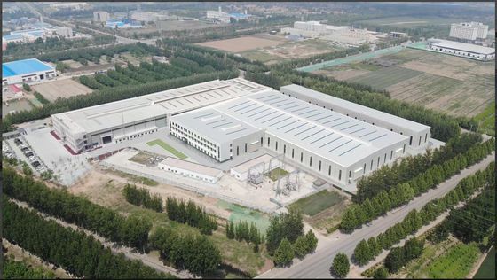 رسم نموذج ثلاثي الأبعاد مستودع إطار فولاذي طويل الأمد حلول تخزين صناعية متينة