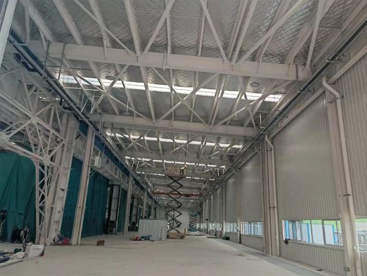 سهولة التثبيت مباني مستودعات الفولاذ حلول تخزين صديقة للبيئة