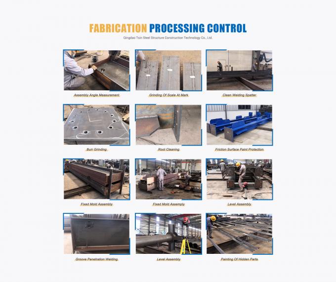 منشأة معالجة المصانع الكيميائية التهوية الصناعية قنوات الصلب الهيكل المقاوم للتآكل 1